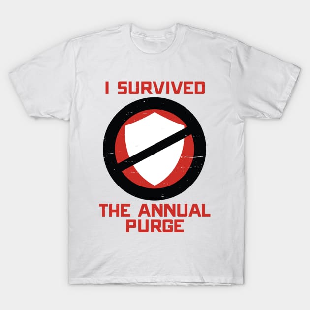 The Purge (I Survived...) - Cops T-Shirt by cpt_2013